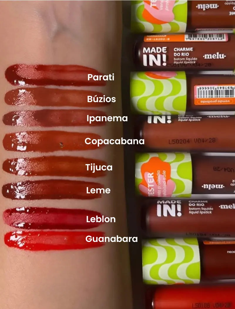 Batom Líquido Charme do Rio Made In! (Cor Parati) - Melu by Ruby Rose