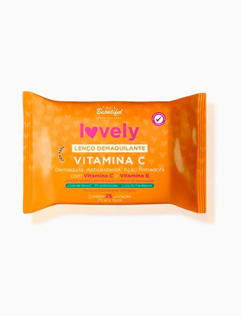 Lenço Demaquilante Vitamina C Lovely - Face Beautiful