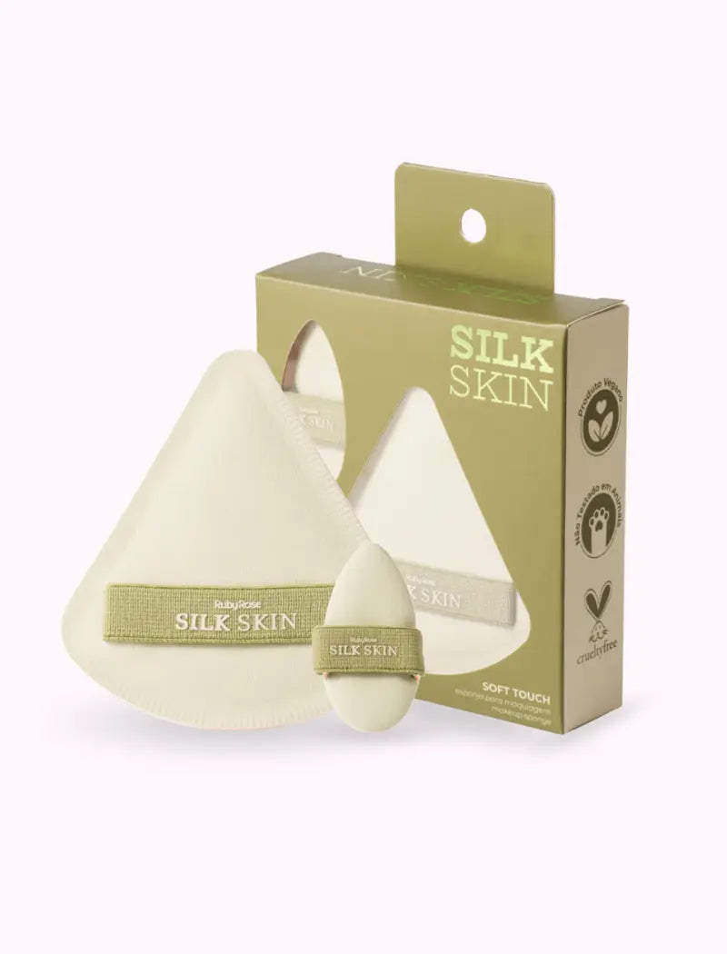 Esponjas Para Maquiagem Soft Touch Silk Skin - Ruby Rose