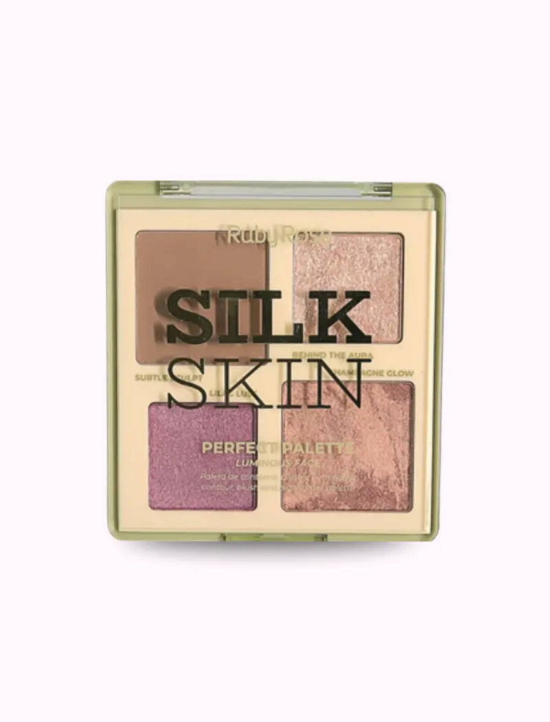 Paleta de Contorno, Blush e Iluminador Perfect Palette Silk Skin (Cor Luminous Face) – Ruby Rose