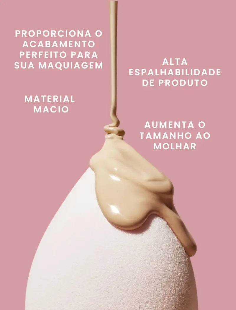 Esponja de Maquiagem Gota - Q Bela Manuela