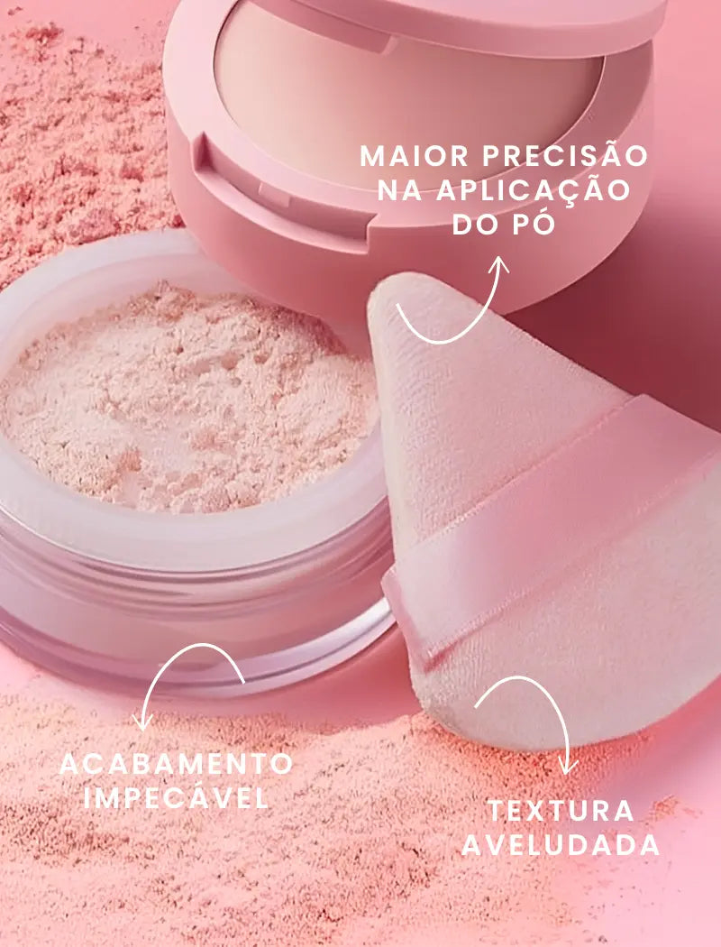 Kit 2 Esponjas Puff Triangulares Para Pó - Q Bela Manuela