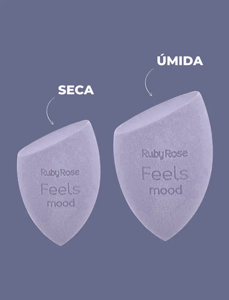 Esponja de Maquiagem Chanfrada Feels Mood - Ruby Rose