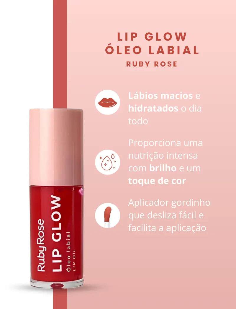 Lip Oil Lip Glow (Vintage Rose) - Ruby Rose