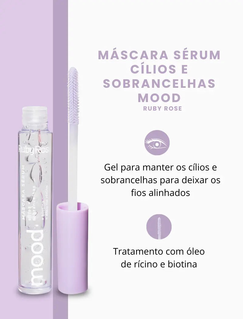 Máscara Sérum Cílios e Sobrancelhas Mood – Ruby Rose