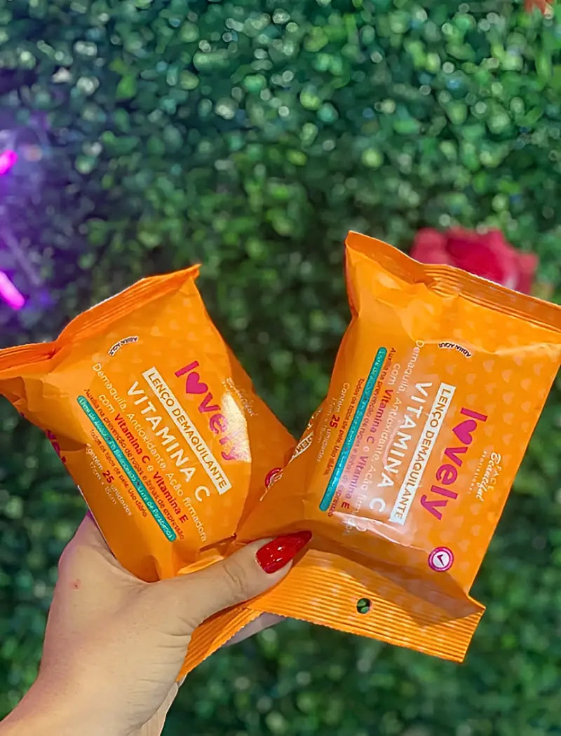 Lenço Demaquilante Vitamina C Lovely - Face Beautiful