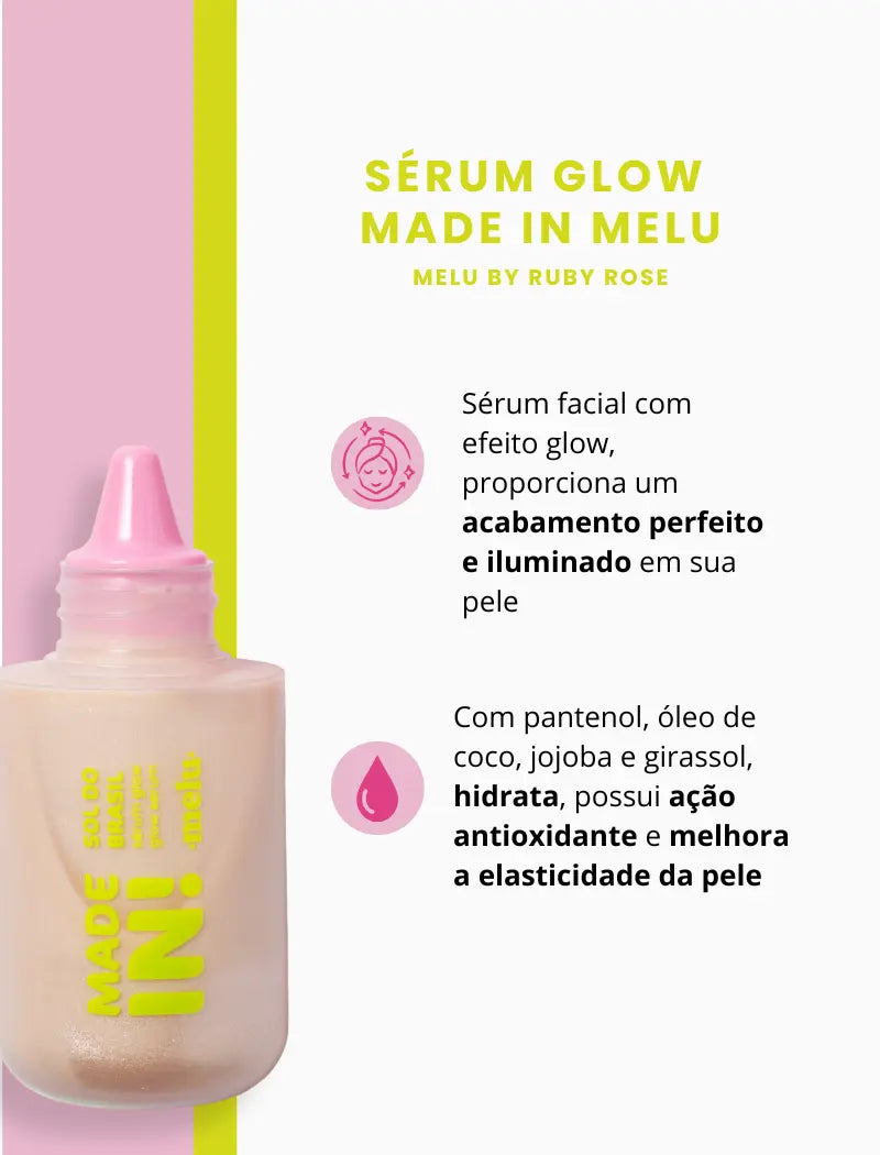 Sérum Glow Bronzer Sol do Brasil Made in - Melu by Ruby Rose