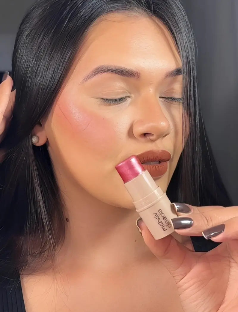 Blush Iluminador Stick Pocket (Cor Happy) - Mahav