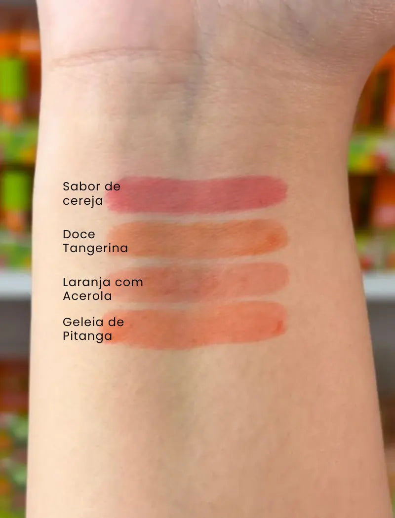 Aqua Tint Beijo Tropical Made In! (Cor Laranja com Acerola) - Melu by Ruby Rose