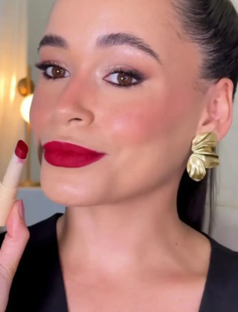 Batom Creamy Matte Glass (Cor GL04) - Ruby Rose