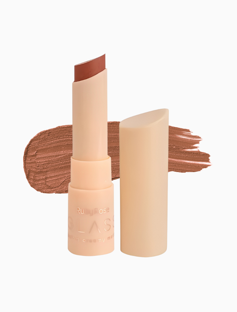 Batom Creamy Matte Glass (Cor GL03) - Ruby Rose