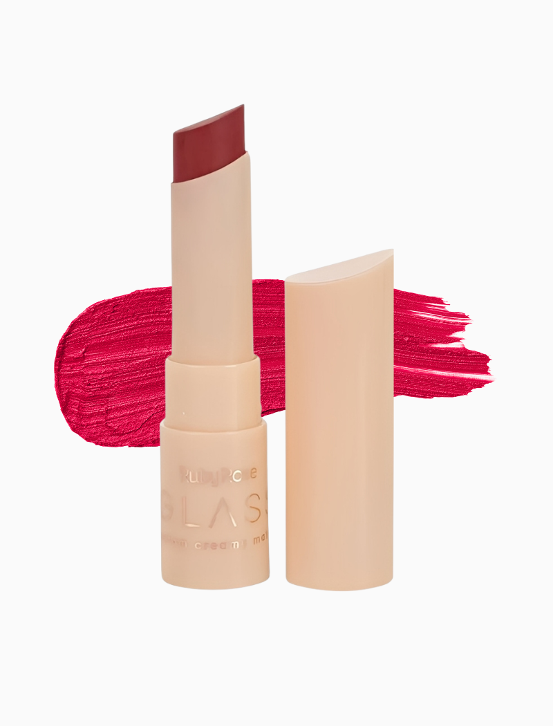 Batom Creamy Matte Glass (Cor GL06) - Ruby Rose